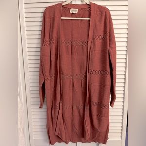 Cardigan - 100% cotton knit